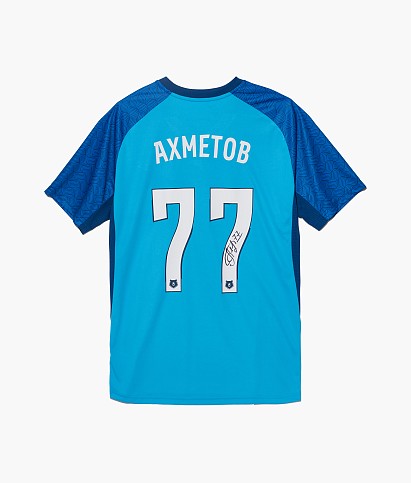 Домашняя игровая футболка ФК «Зенит» с автографом Ахметова