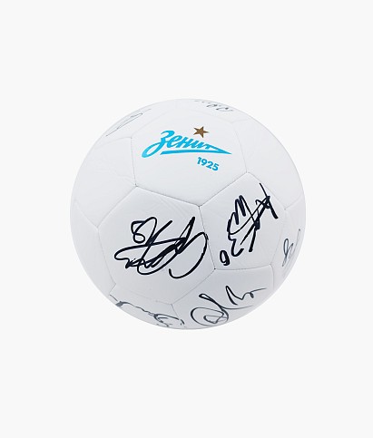 Футбольный мяч «Зенит» с автографами